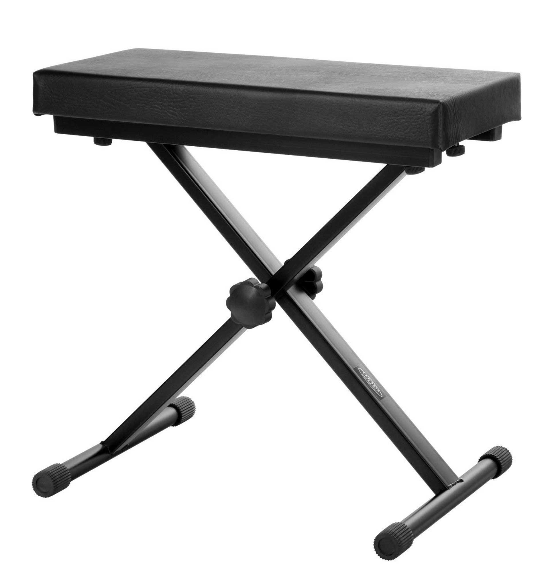 Mit dem klappbaren Klavier- und Keyboardhocker bist du flexibel unterwegs.