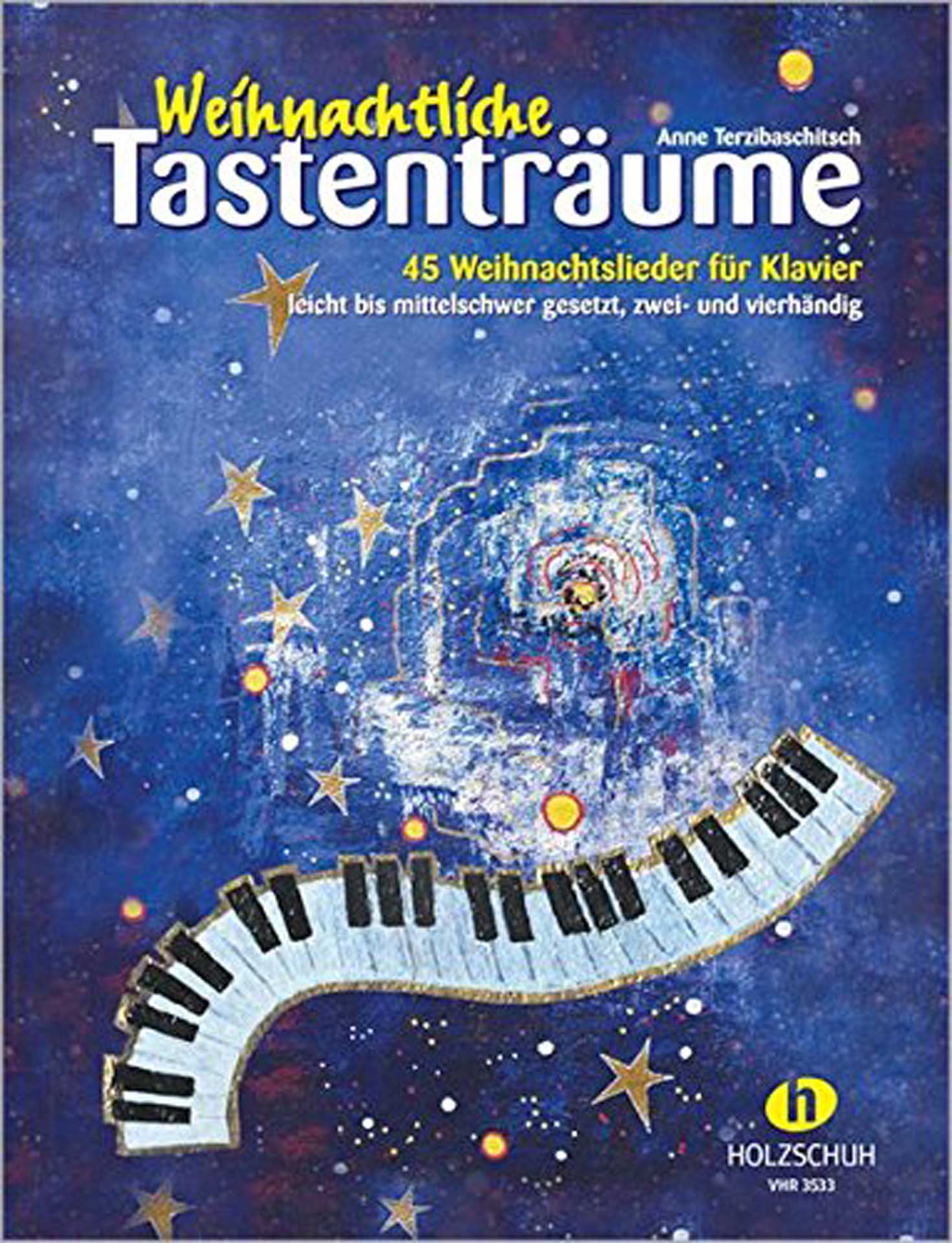Im Band "Weihnachtliche Tastenträume" sind Noten für Weihnachtslieder enthalten, die leicht bis mittelschwer für Klavier gesetzt sind.
