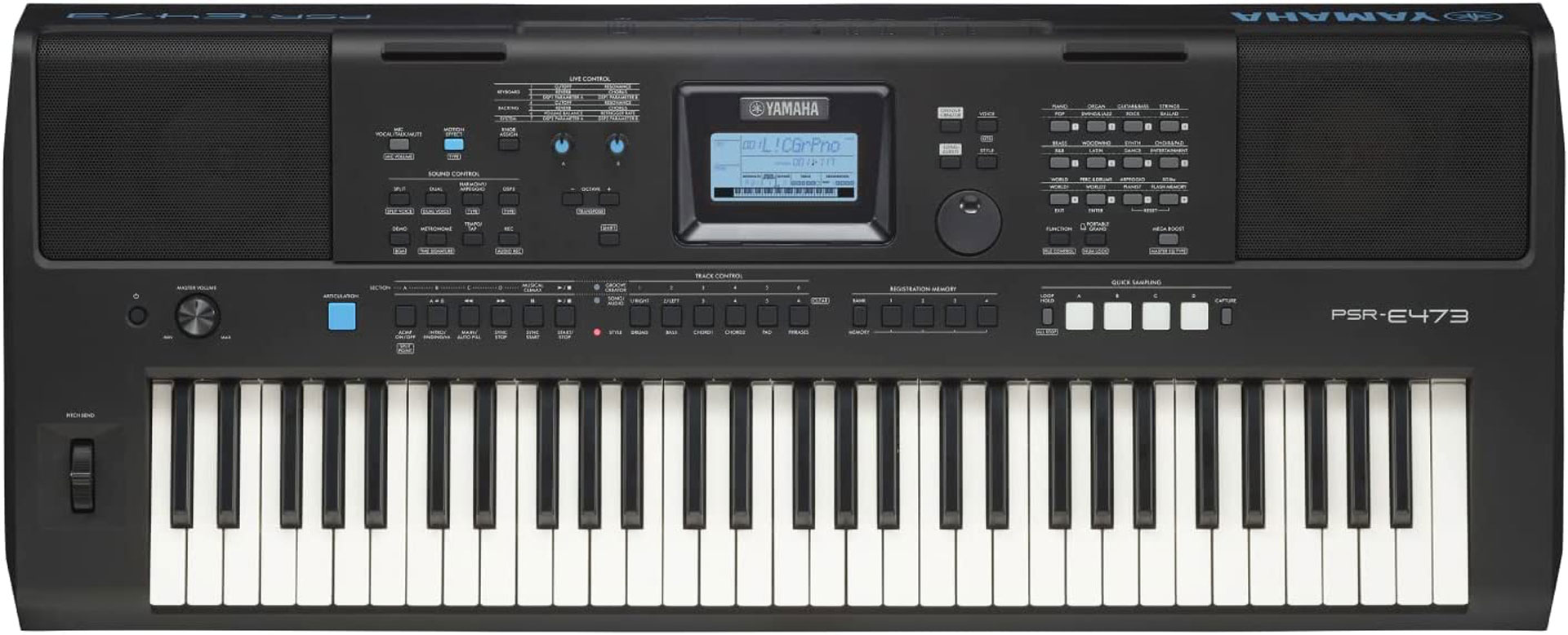 Du suchst ein Yamaha Keyboard mit Anschlagdynamik für Fortgeschrittene: Das Yamaha PSR-E473 ist die beste Wahl.