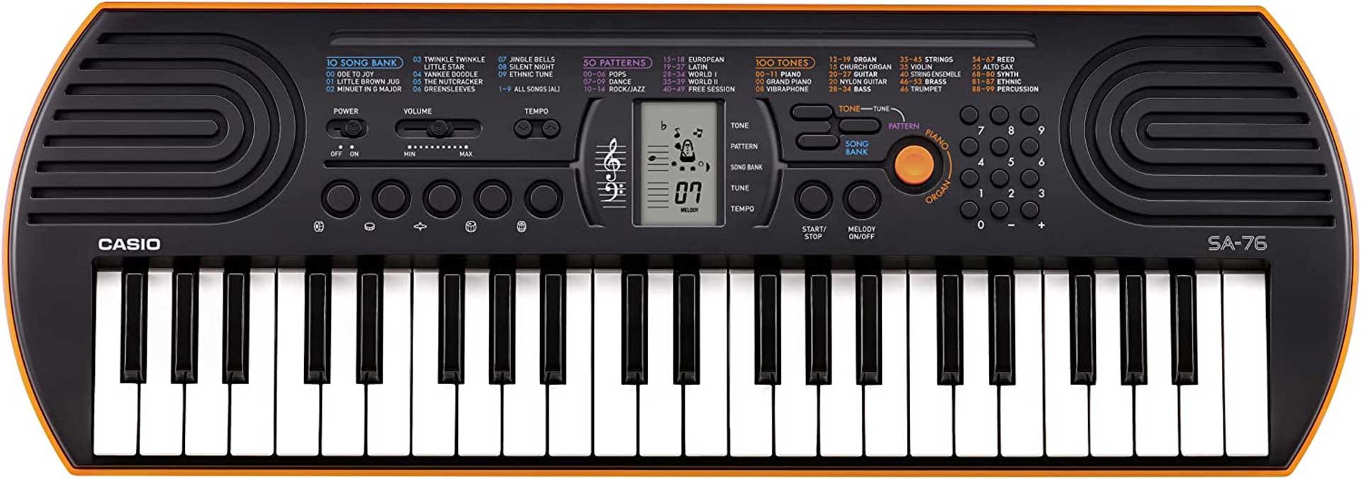 Casio SA 76 im Test Mini Keyboard fur Kinder