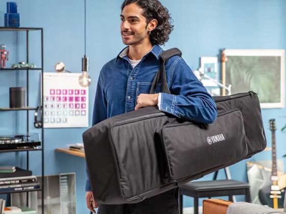 Produktbild von Flexzion Keyboard Tasche 61 Tasten - Wasserdichte Gig-Tasche Mit Schultergurt & Extrafach