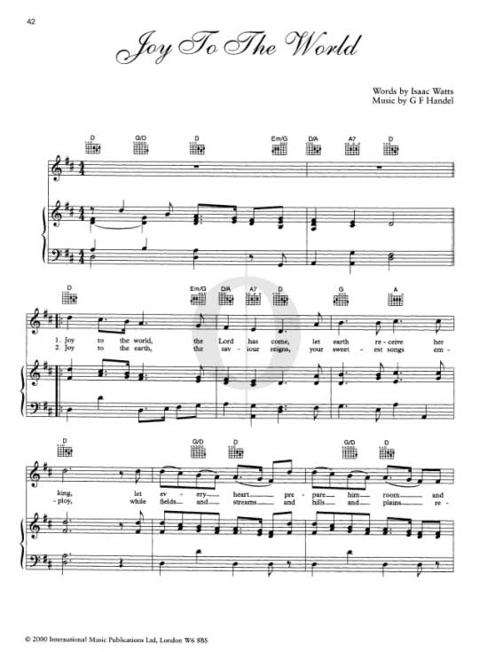"Joy to the World" gibt es auch in der Klaviernoten-Flatrate OKTAV.