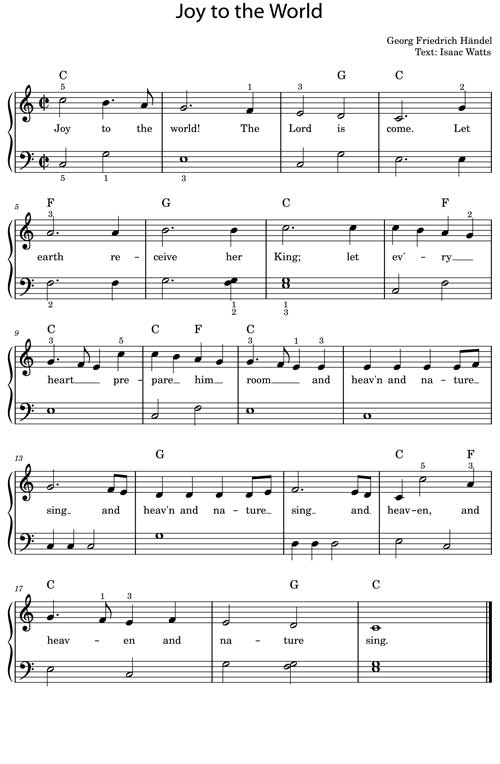 Im Sammelband "Die schönsten Klaviernoten für Anfänger sind auch zehn leicht spielbare Weihnachtslieder enthalten.